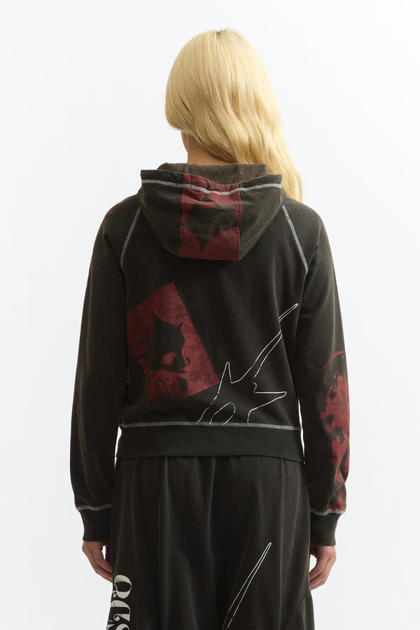 CELESTIAL EQUATOR HOODED ZIP THRU SWEAT