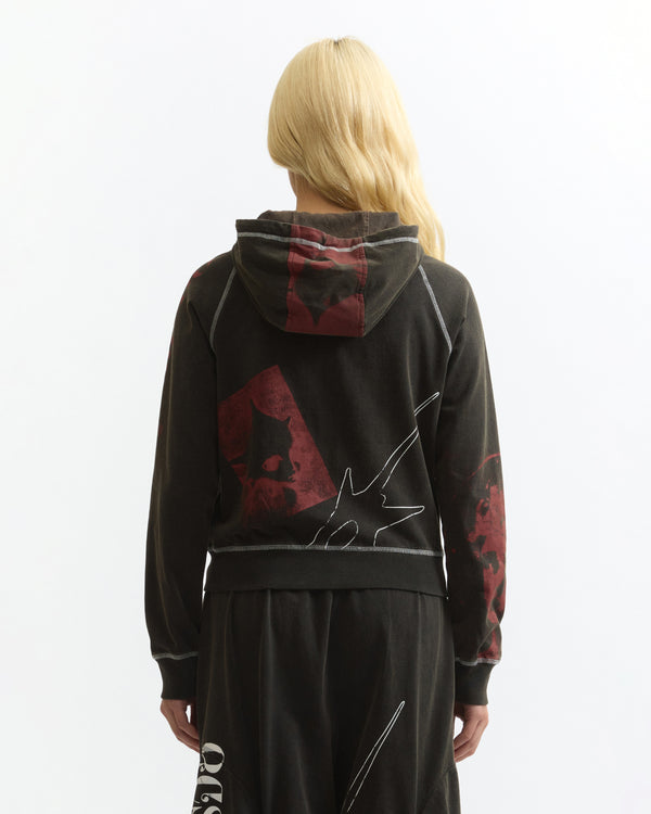 CELESTIAL EQUATOR HOODED ZIP THRU SWEAT