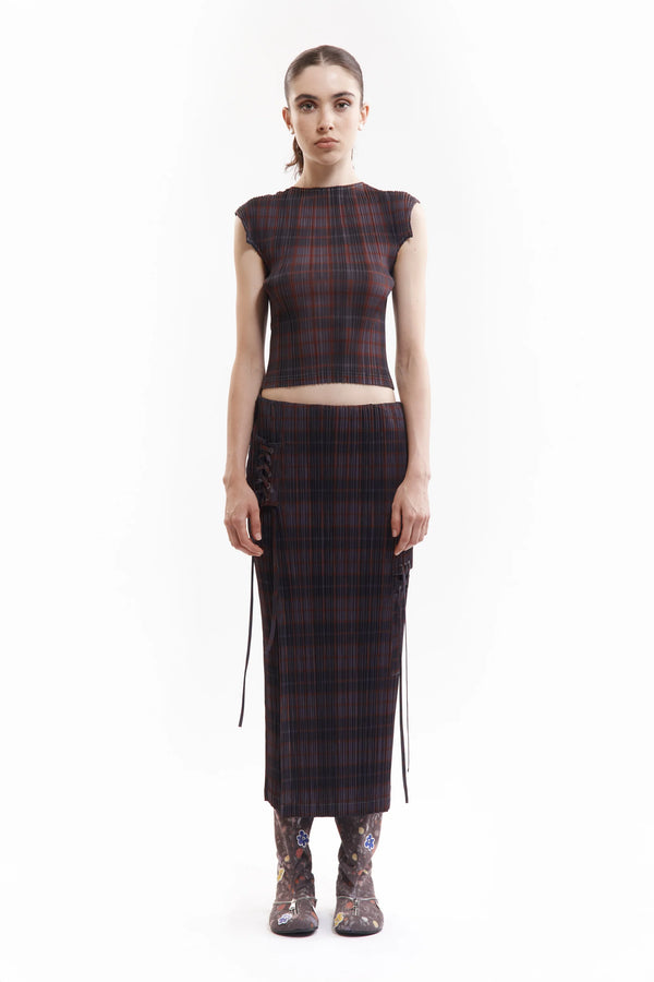 BODHI PLEATED LONG SKIRT