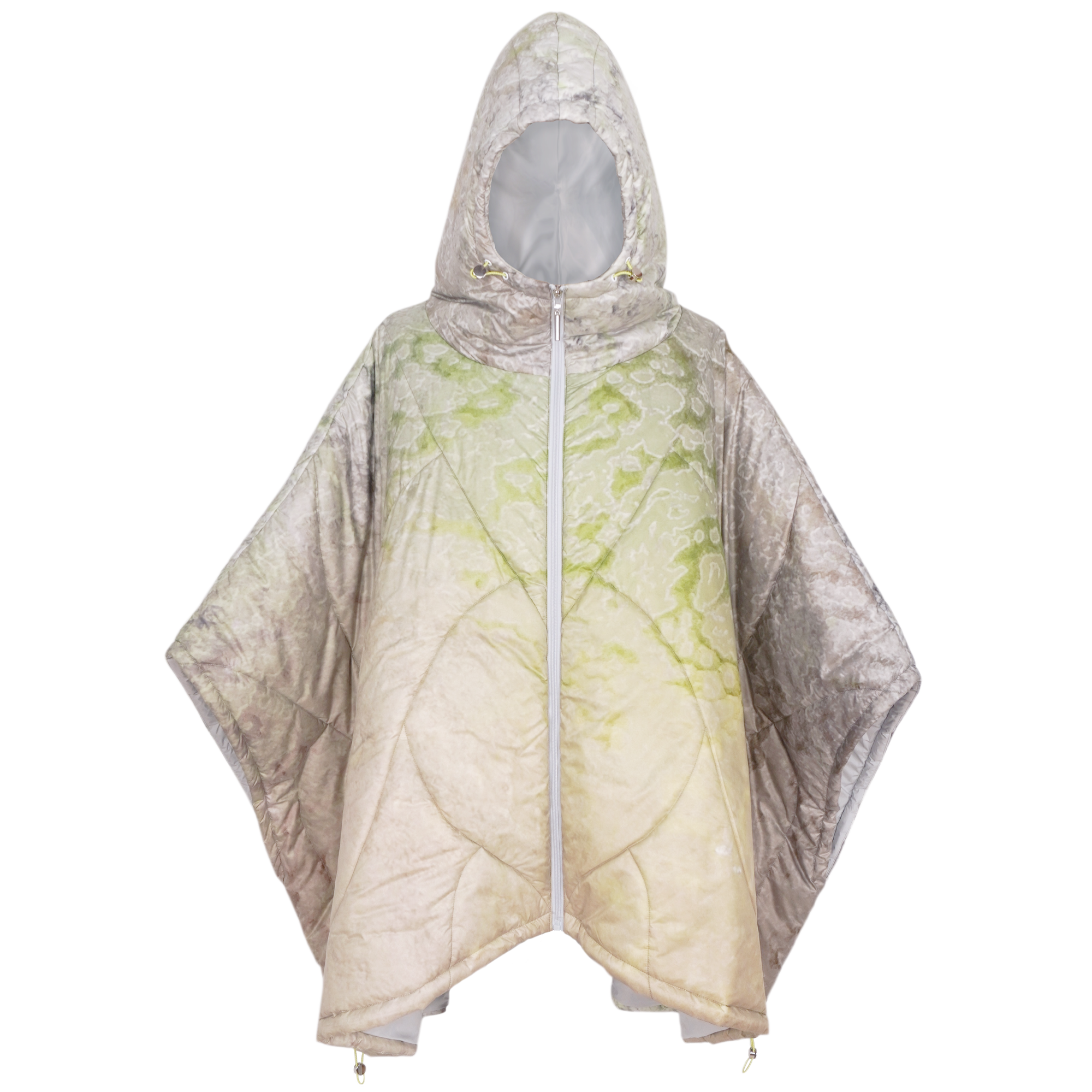 Nature Camo "霧鷺" Light Down Poncho