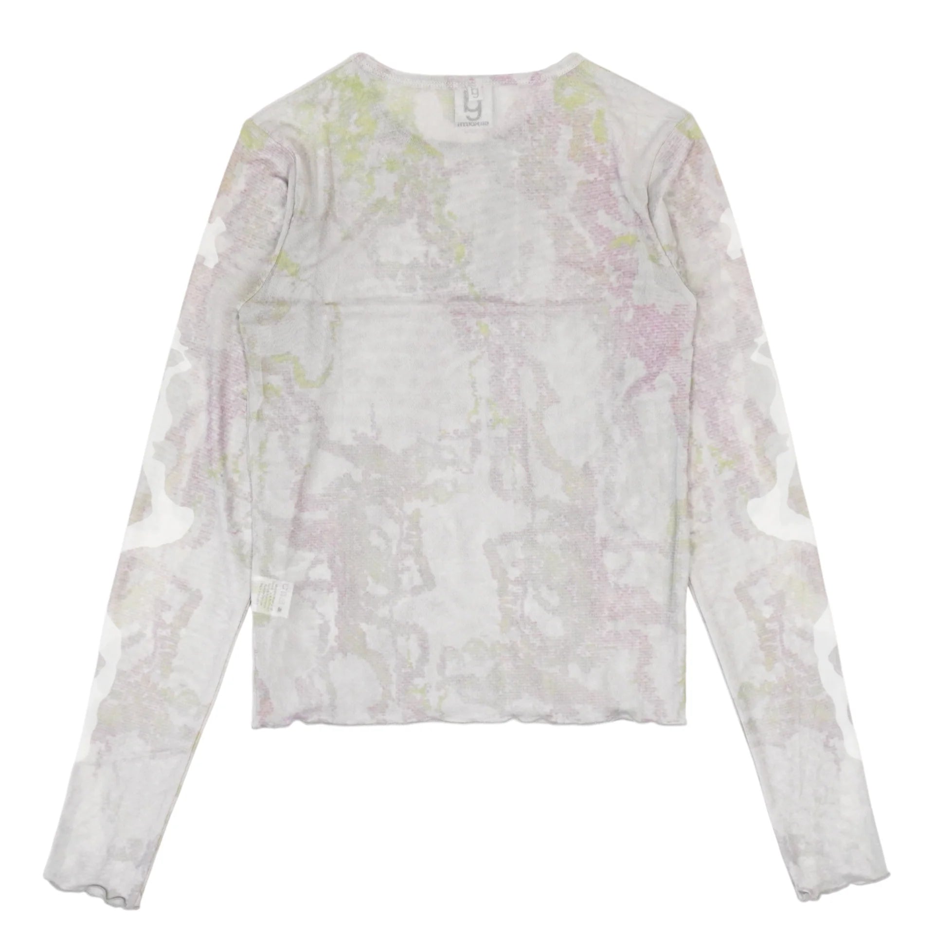 ”霞" Second-Skin Long Sleeve Mesh Top