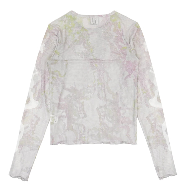 ”霞" Second-Skin Long Sleeve Mesh Top