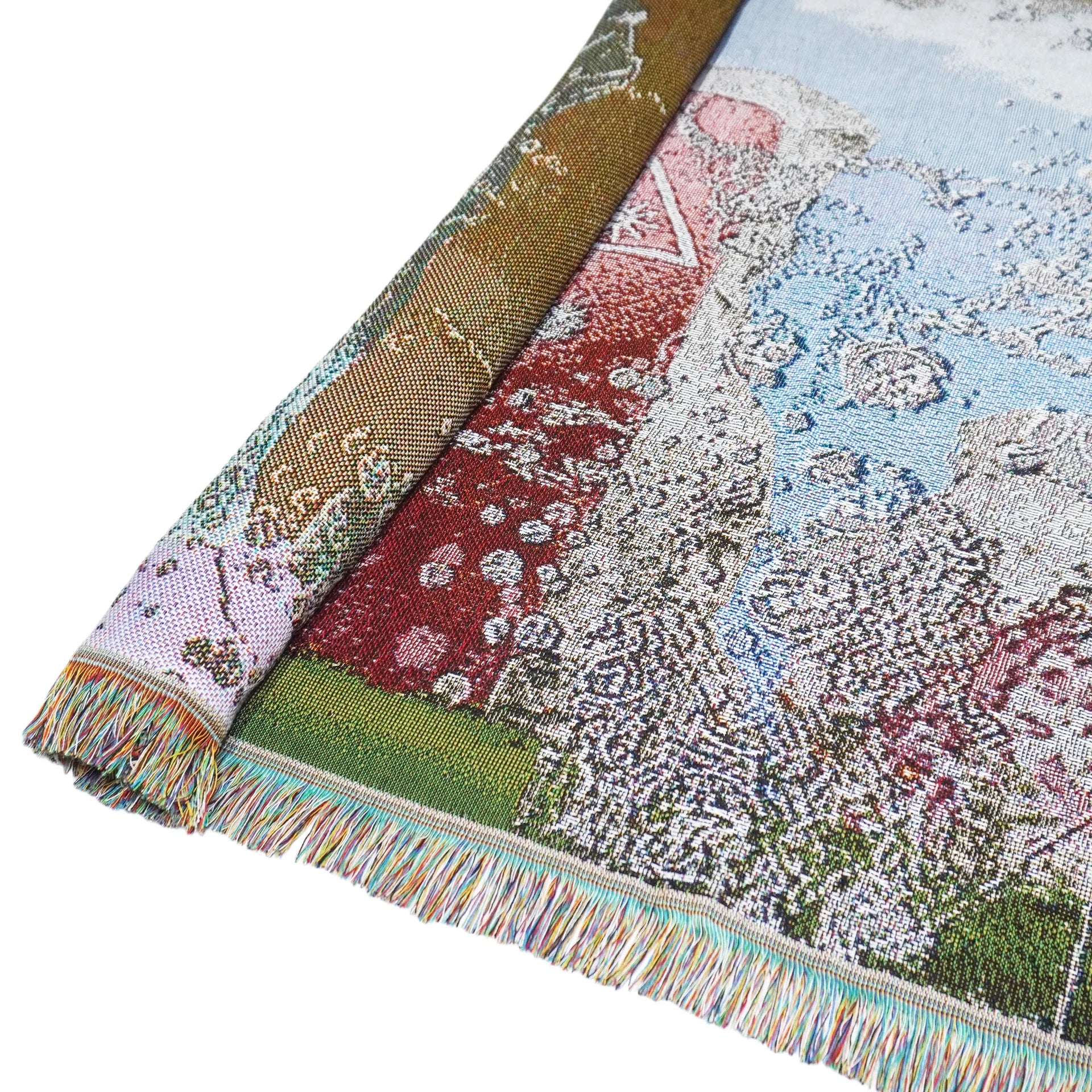 "春" Jacquard-Woven Tapestry