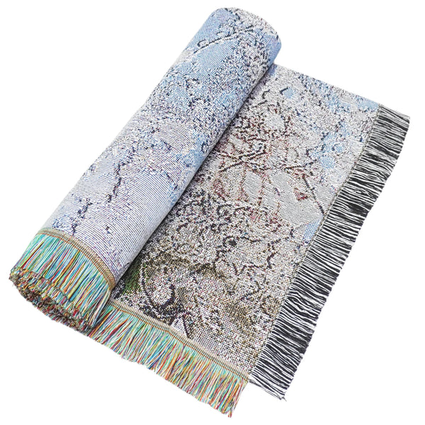 "春" Jacquard-Woven Tapestry