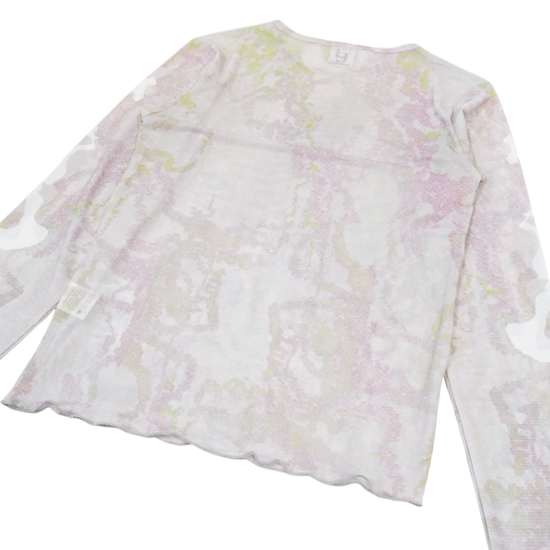 ”霞" Second-Skin Long Sleeve Mesh Top