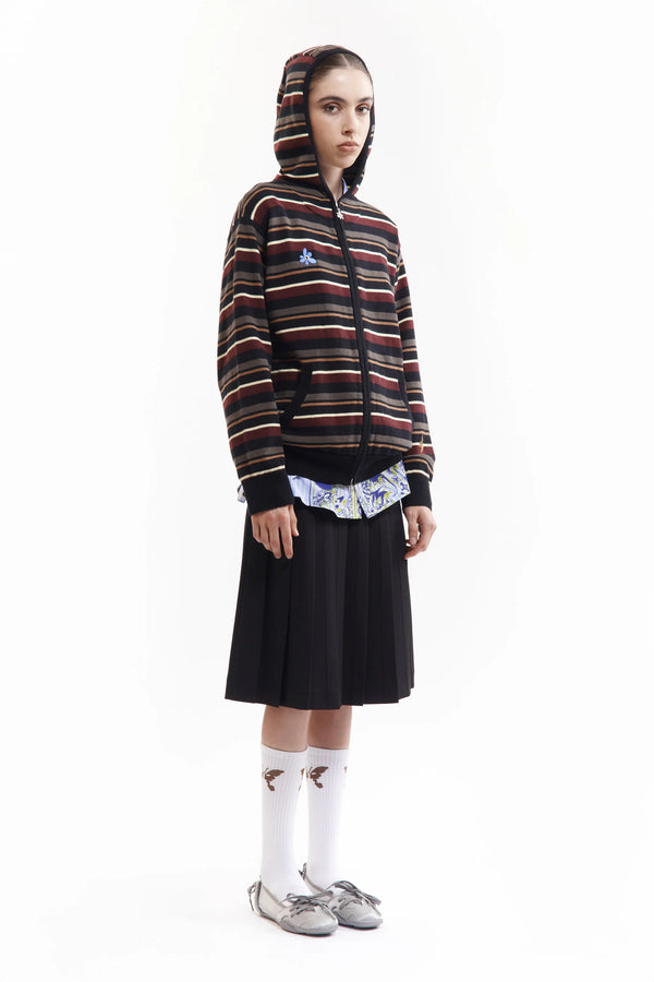 NAMES GO BY HOODED ZIP THRU KNIT