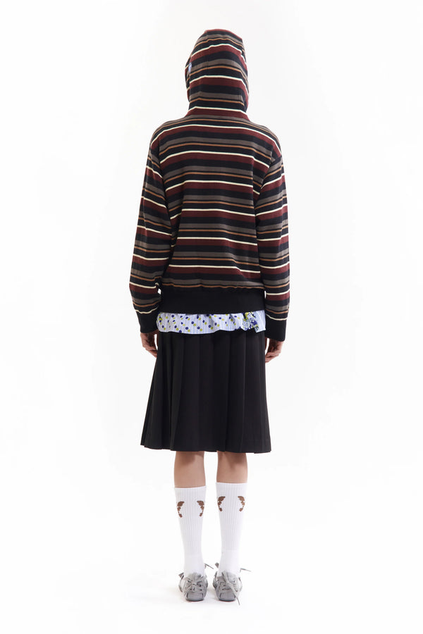 NAMES GO BY HOODED ZIP THRU KNIT
