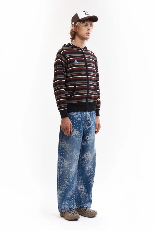 NAMES GO BY HOODED ZIP THRU KNIT