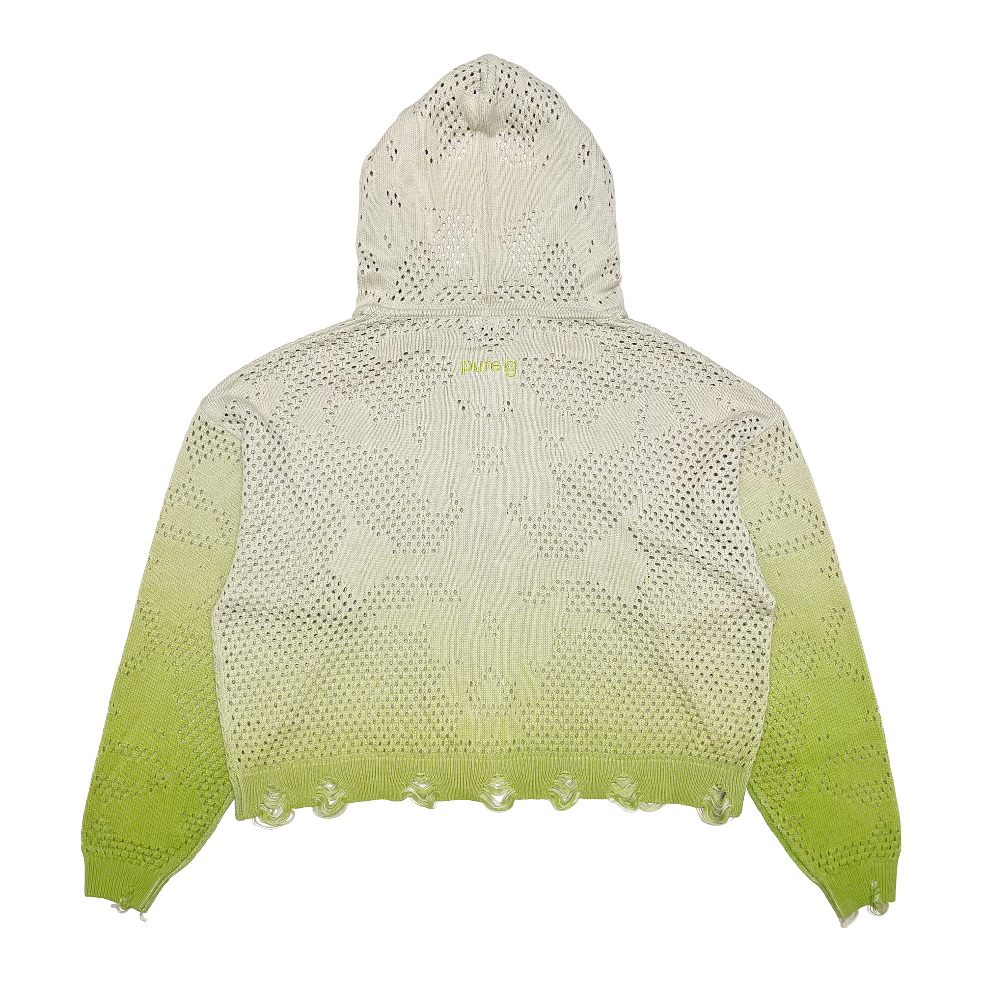 Pure GB Mouth "蘚" Moss Mesh Hoodie