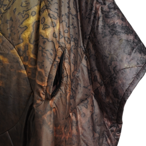 Nature Camo "霧鷺" Light Down Poncho