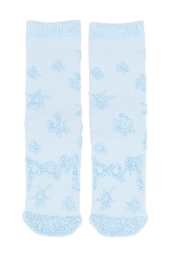TEXTURE GESTURES SOCKS - BABY BLUE
