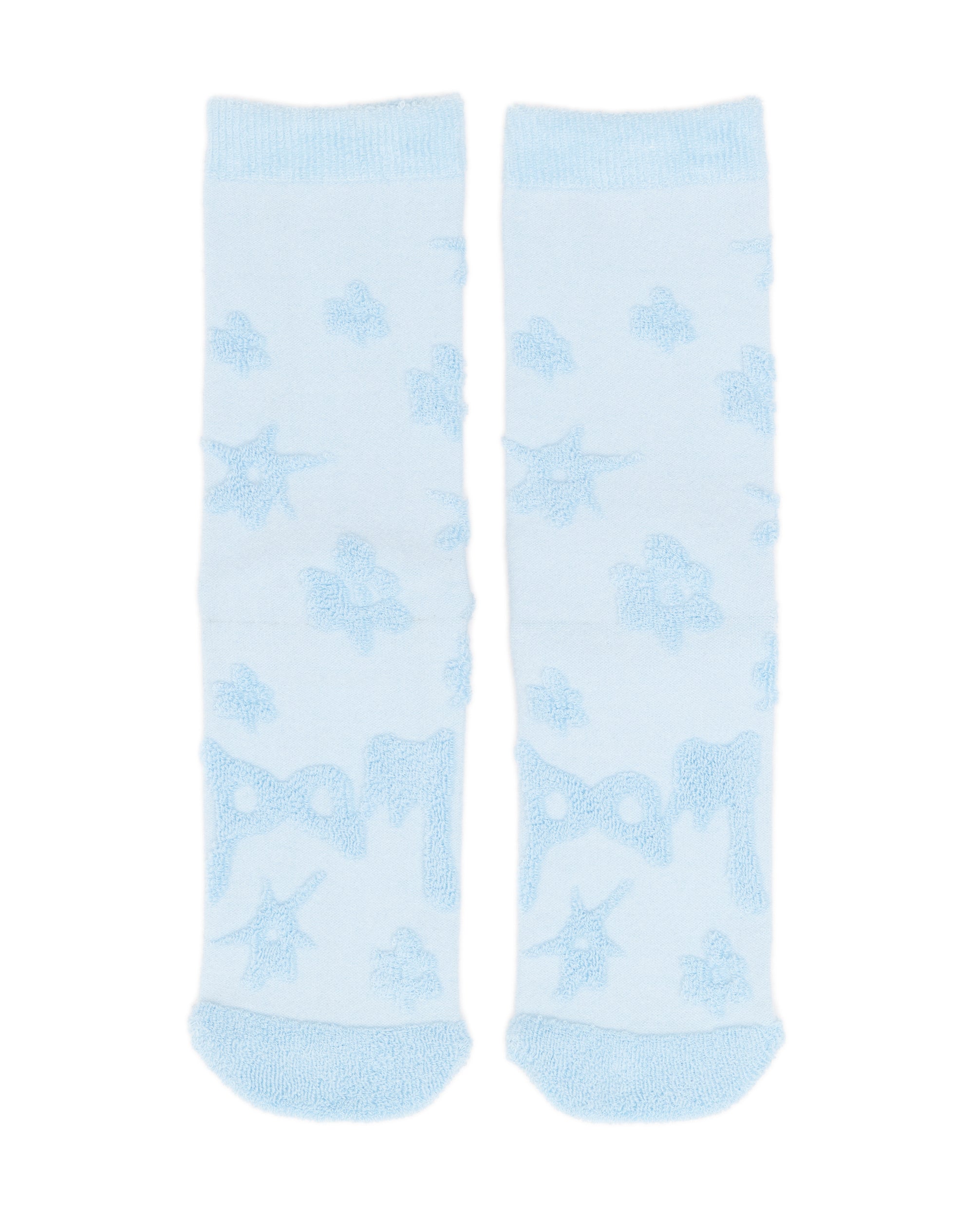 TEXTURE GESTURES SOCKS - BABY BLUE
