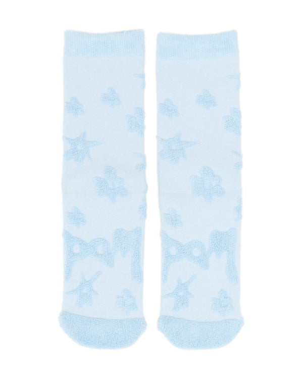 TEXTURE GESTURES SOCKS - BABY BLUE