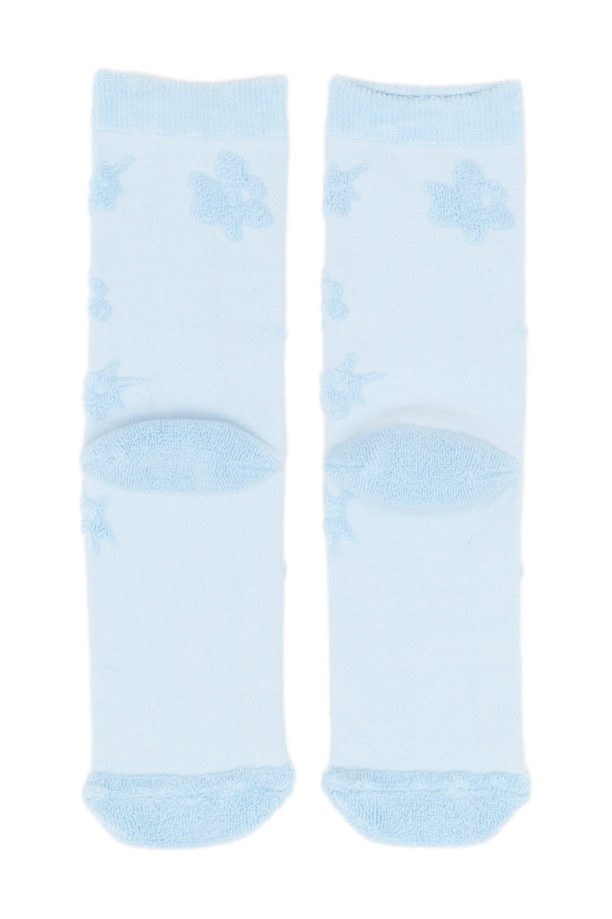 TEXTURE GESTURES SOCKS - BABY BLUE
