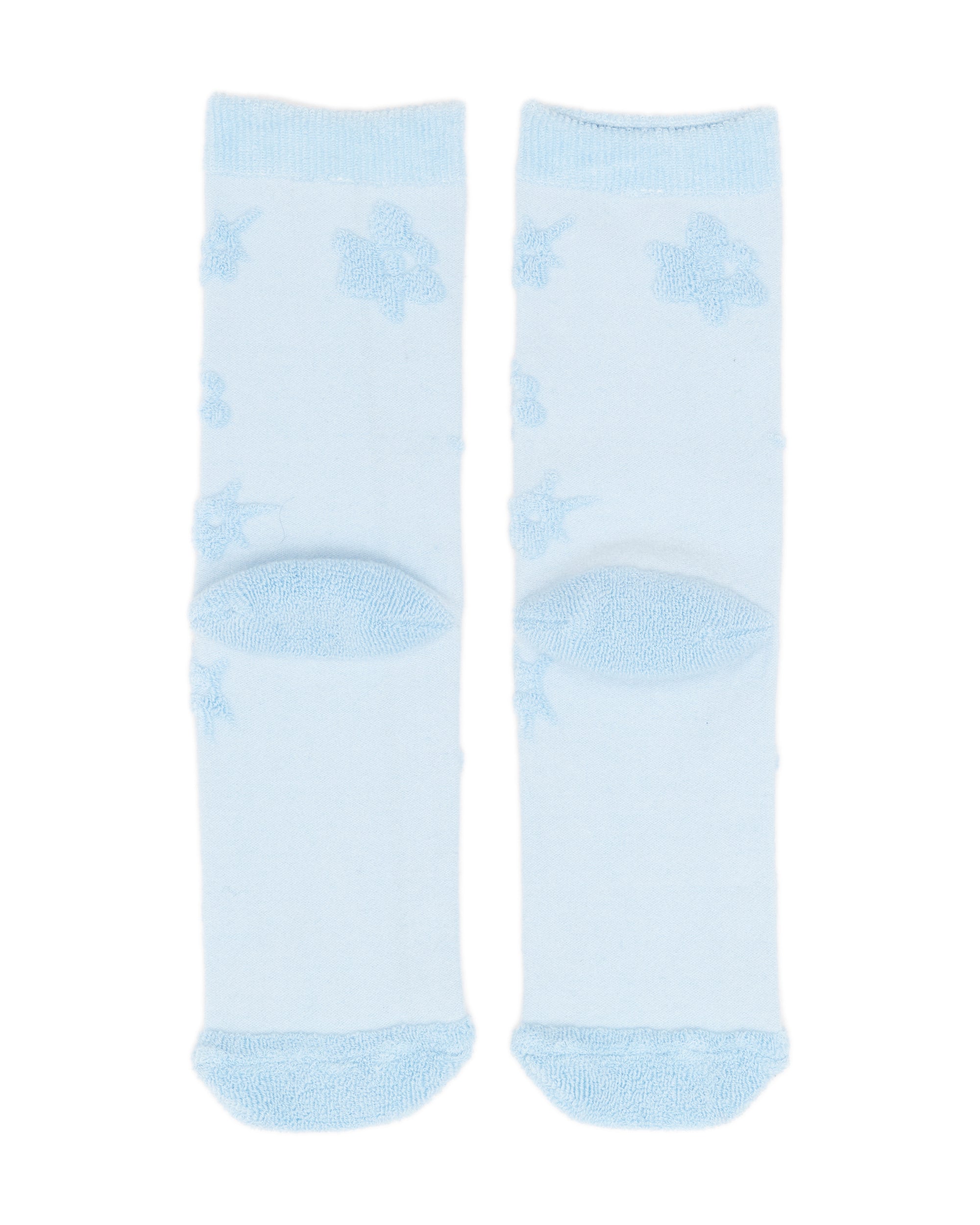 TEXTURE GESTURES SOCKS - BABY BLUE