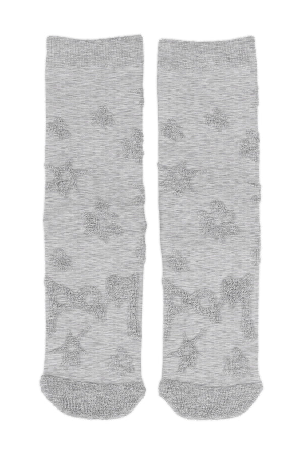TEXTURE GESTURES SOCKS - GREY