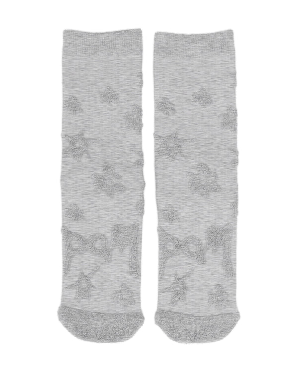 TEXTURE GESTURES SOCKS - GREY