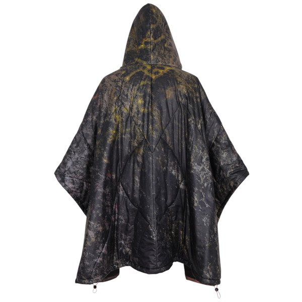 Nature Camo "霧鷺" Light Down Poncho