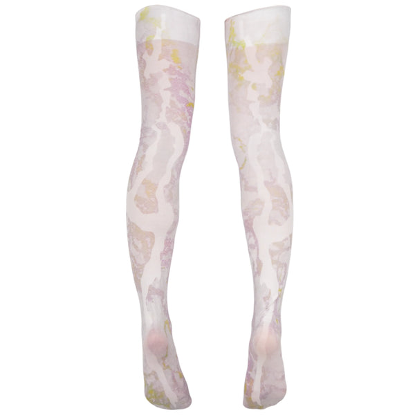 "霞" Thigh-High Socks