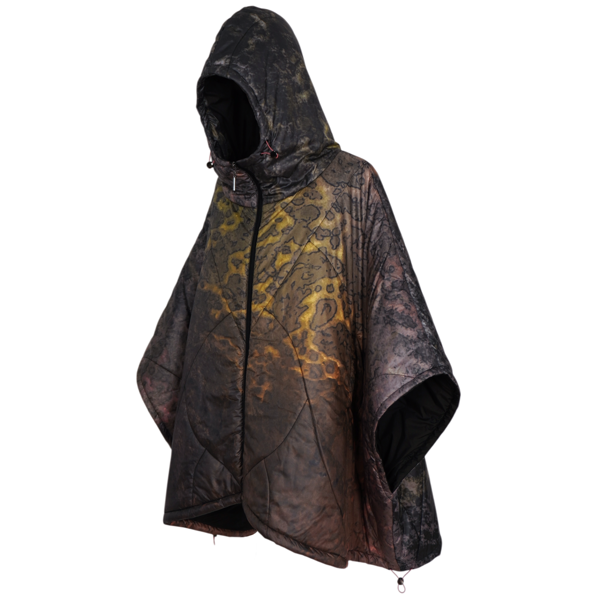 Nature Camo "霧鷺" Light Down Poncho
