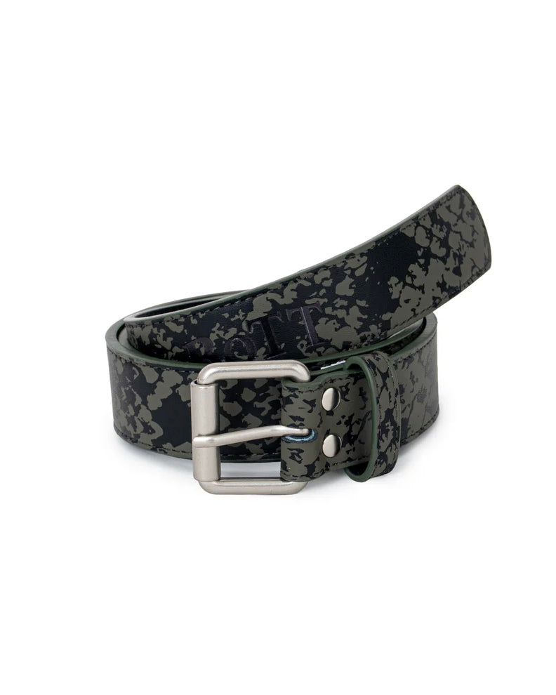 Python Printed Leather Belt