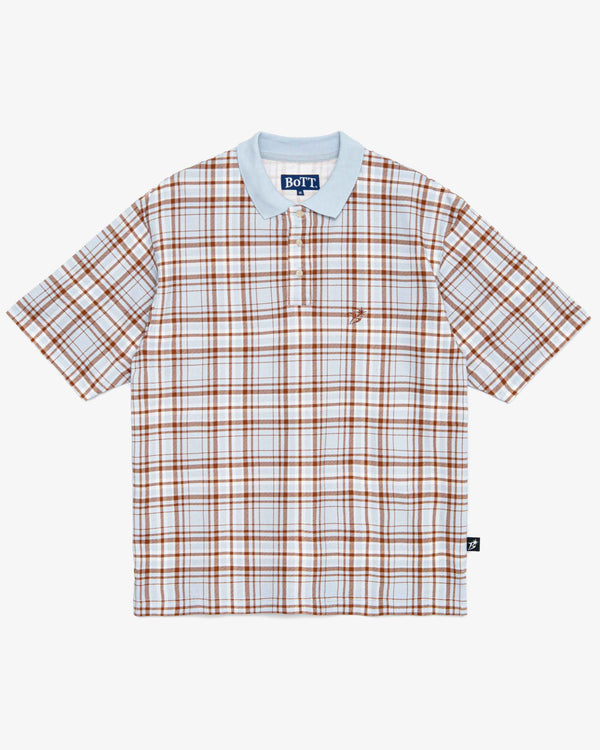 Plaid S/S Polo Shirt