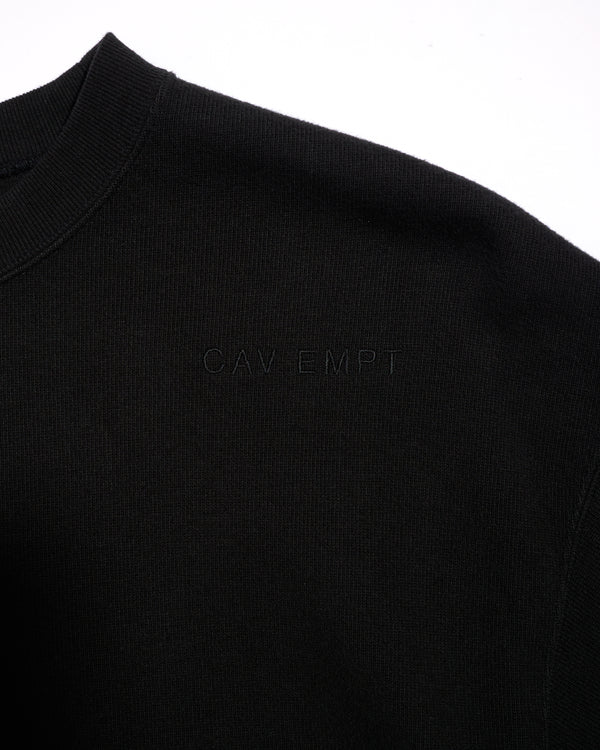 DBL KNIT SHORT SLEEVE CREW NECK BLACK
