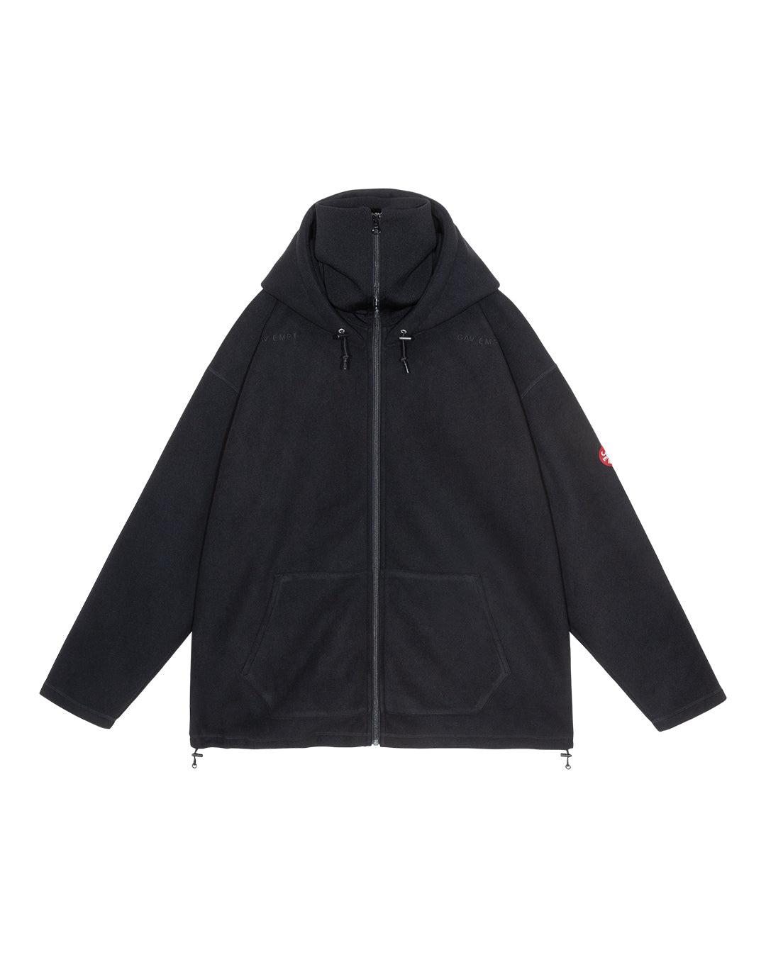 ATTACHED HOOD FLEECE ZIP UP