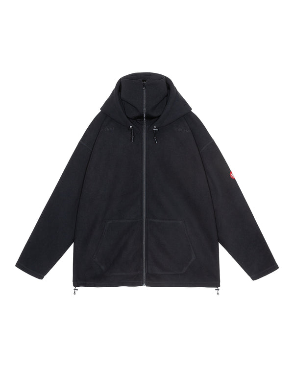 ATTACHED HOOD FLEECE ZIP UP