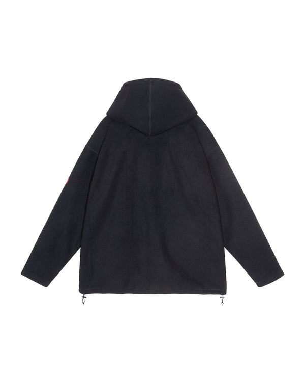 ATTACHED HOOD FLEECE ZIP UP