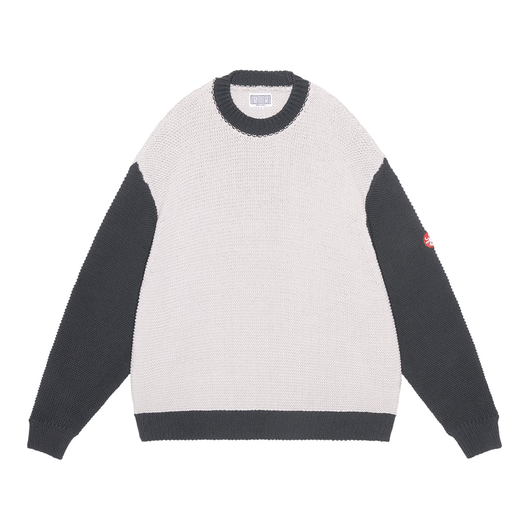 COLOURED COTTON KNIT GREY