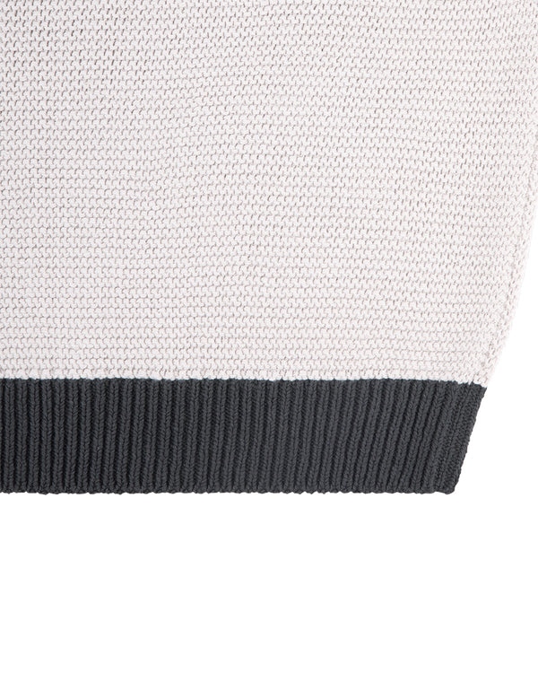 COLOURED COTTON KNIT GREY