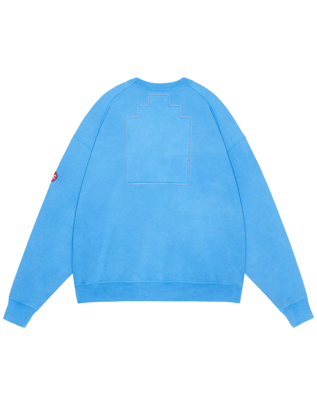 OVERDYE PANEL SHOULDER CREW NECK BLUE