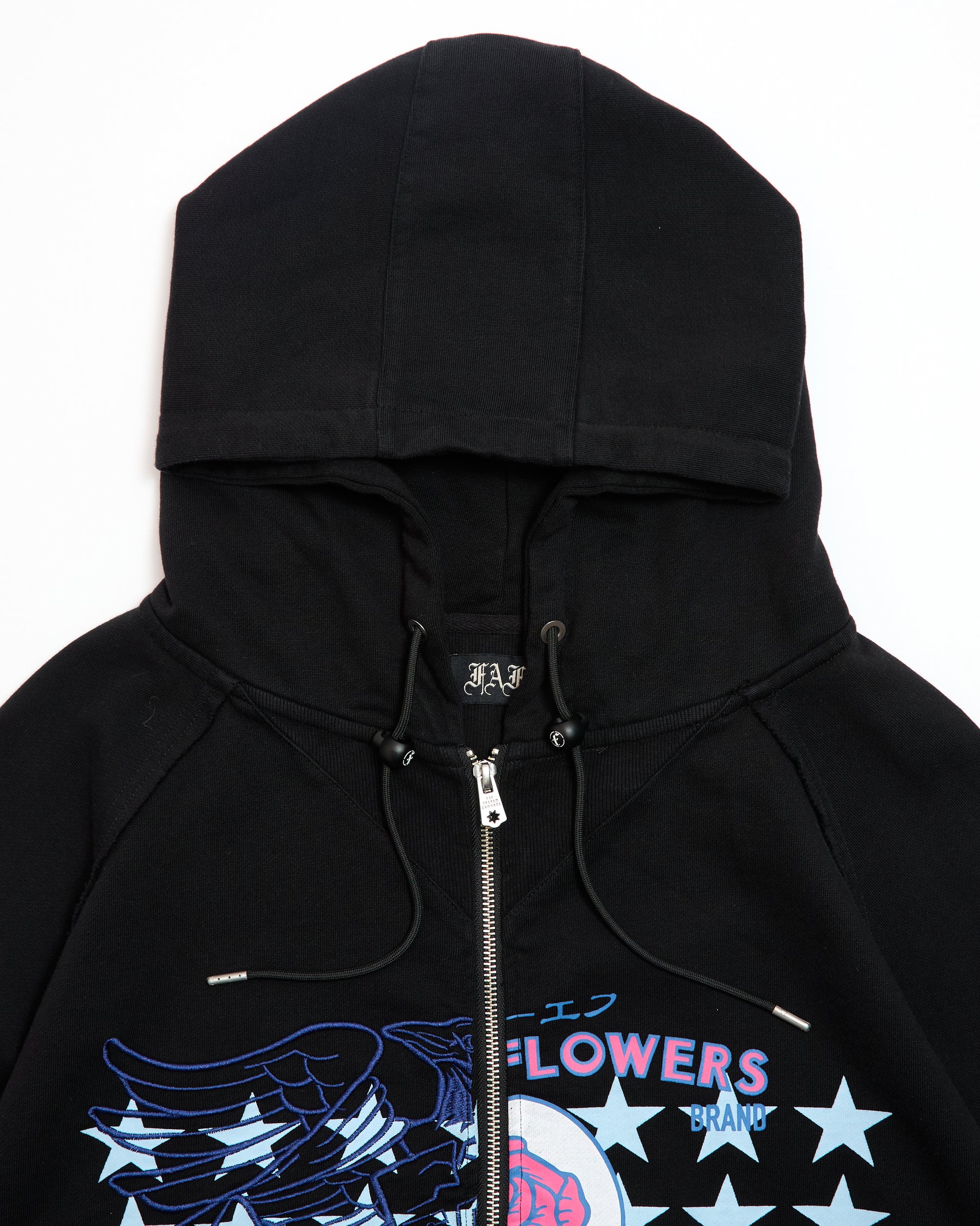 Printed Zip up Hoodie