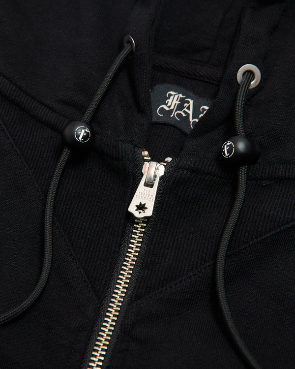 Printed Zip up Hoodie