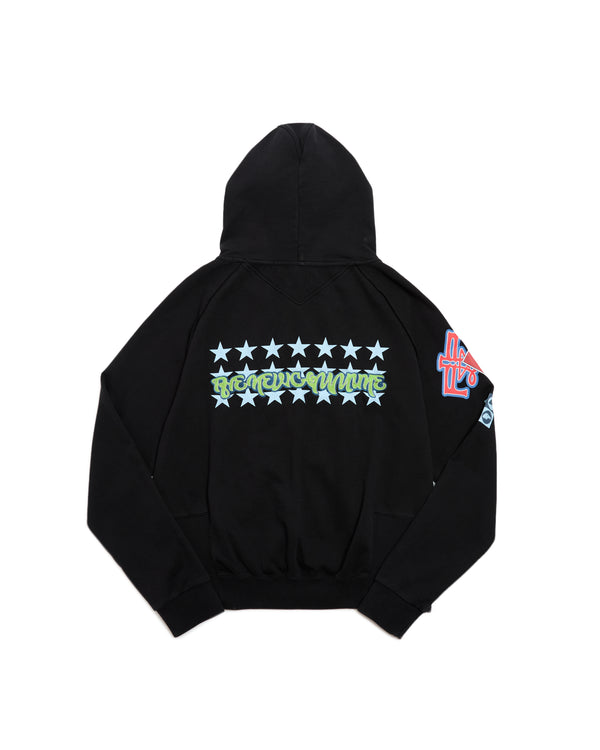 Printed Zip up Hoodie