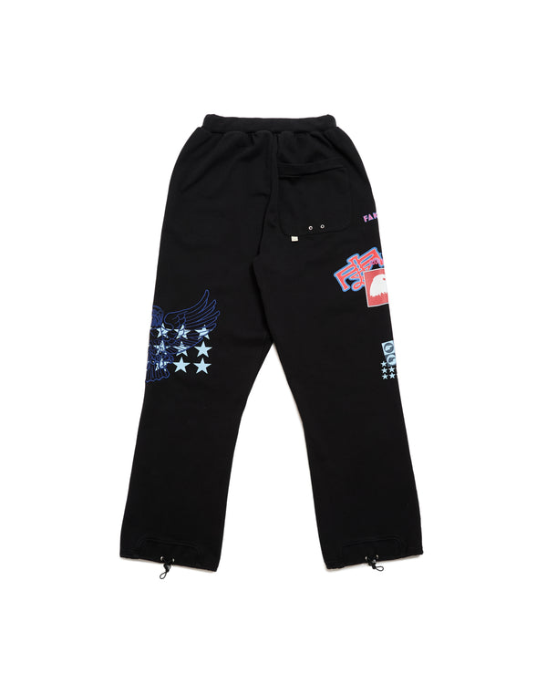 Printed Baggy Sweat Pants
