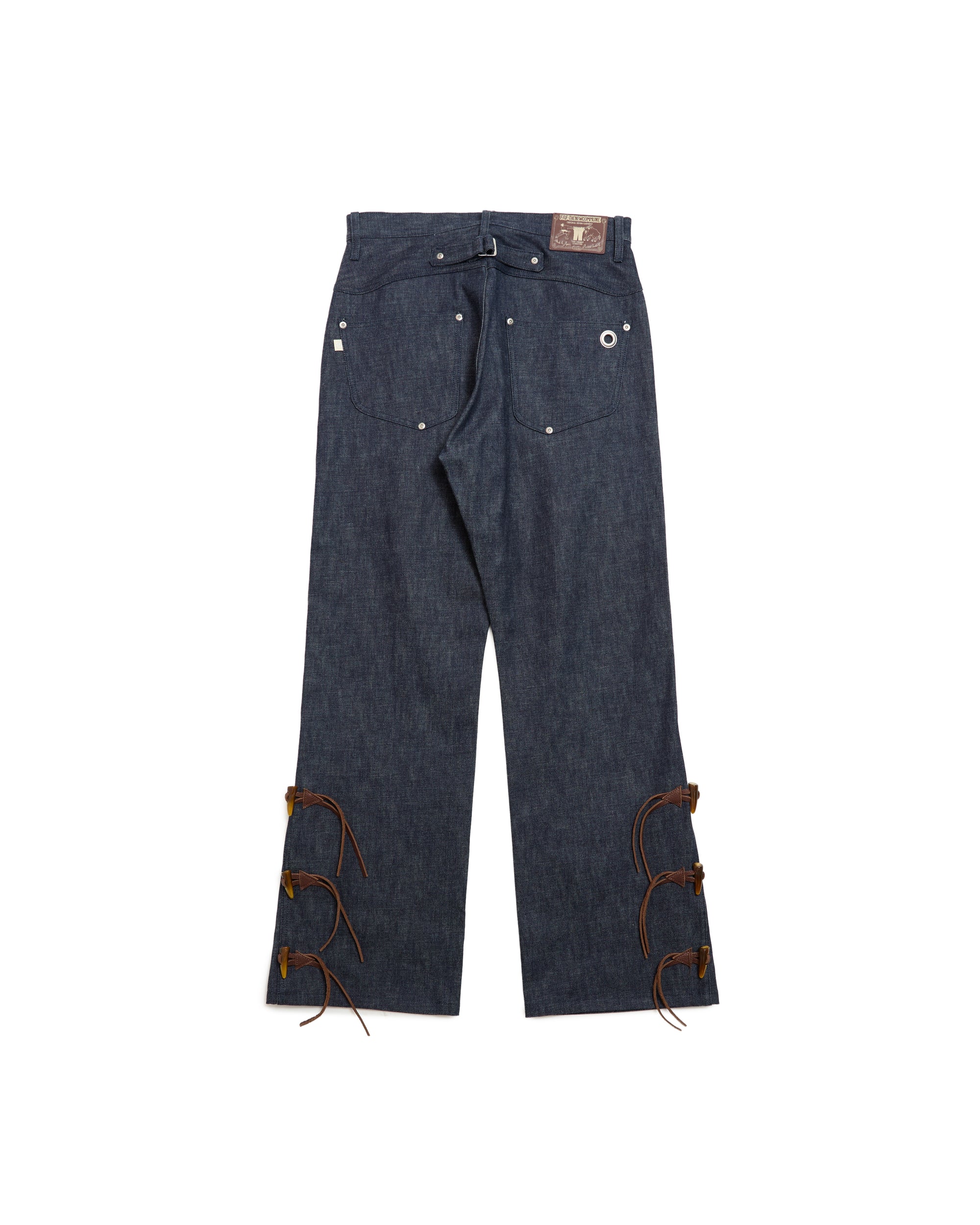 NEWCOMMUNE Wide Leg Denim Pants Rigid