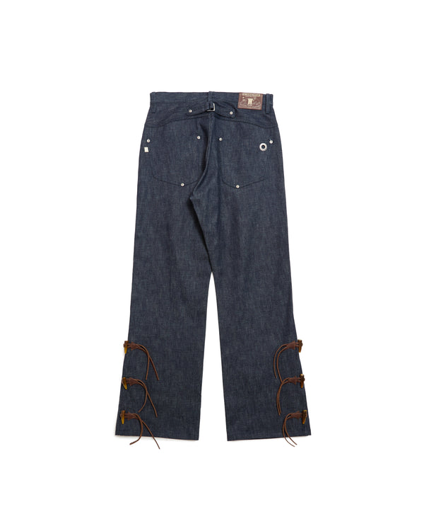 NEWCOMMUNE Wide Leg Denim Pants Rigid