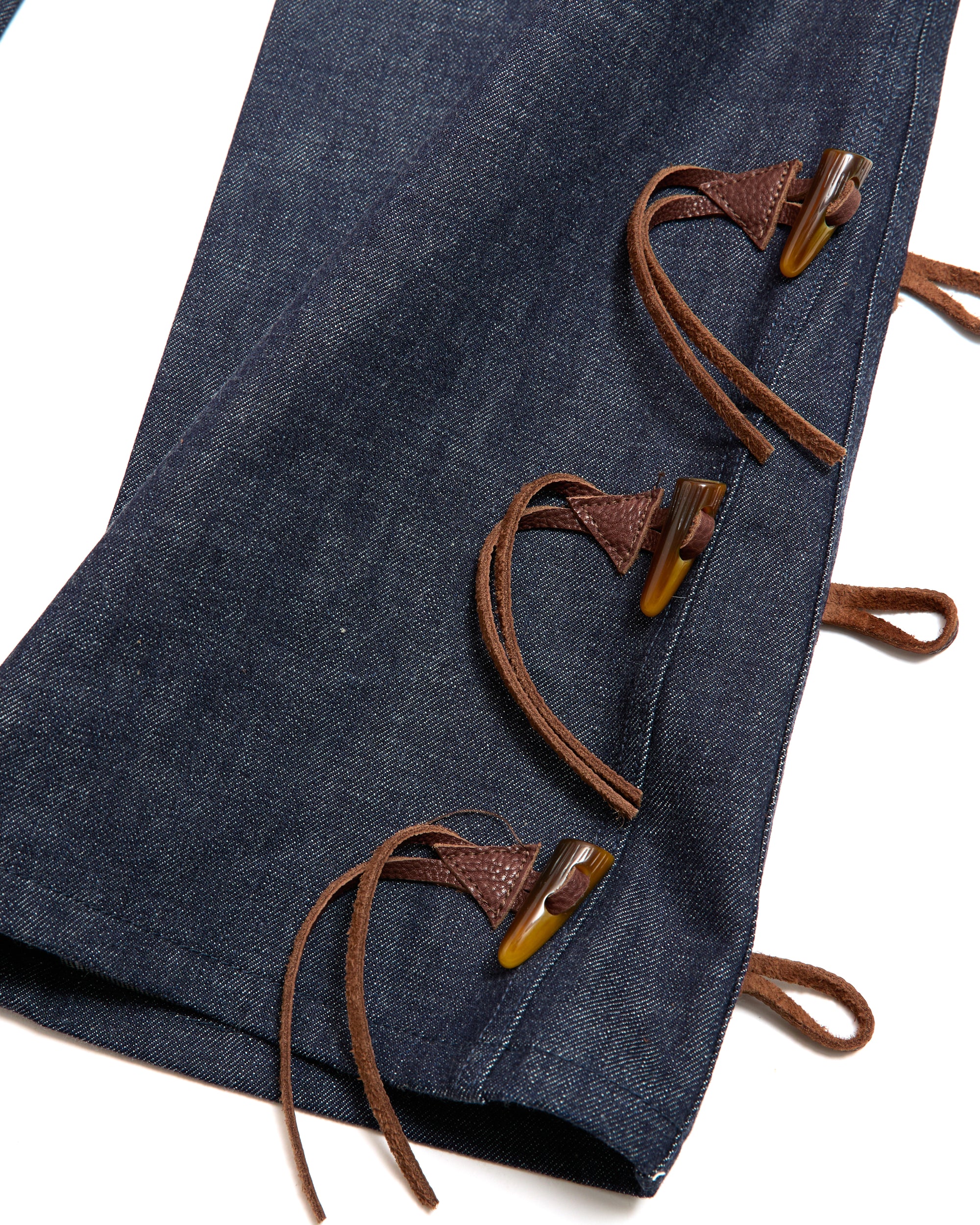 NEWCOMMUNE Wide Leg Denim Pants Rigid