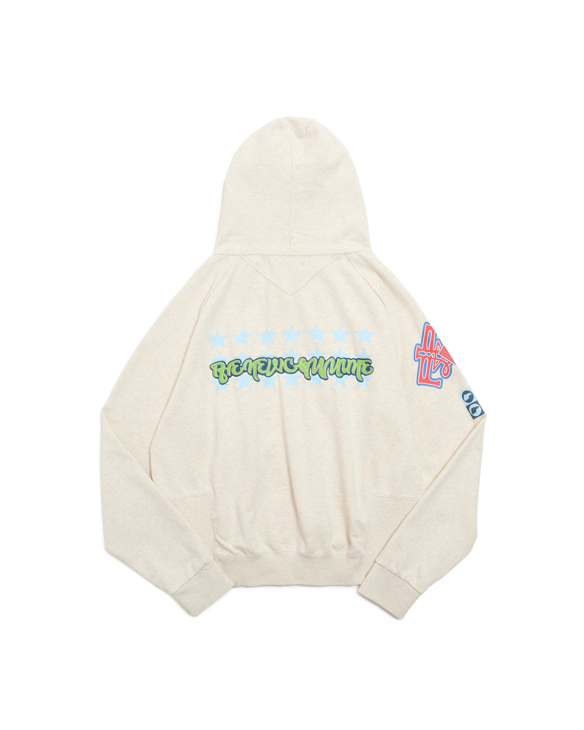 Printed Zip up Hoodie