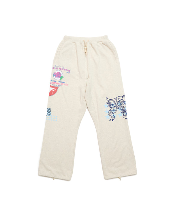 Printed Baggy Sweat Pants