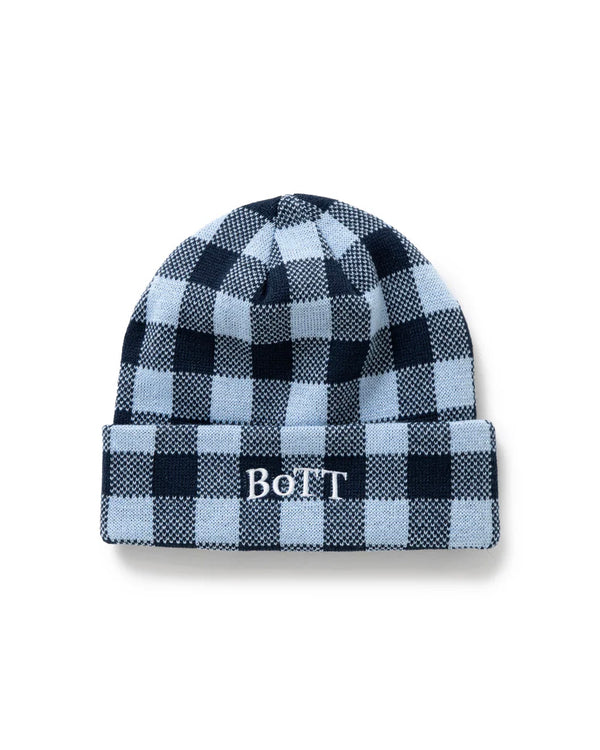 Gingham Check Beanie