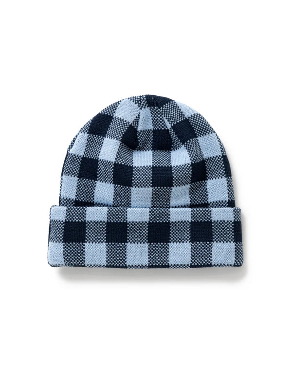Gingham Check Beanie