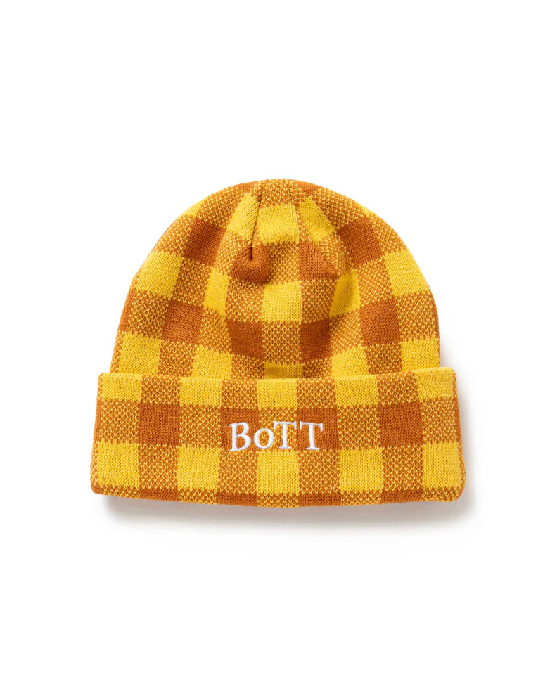 Gingham Check Beanie
