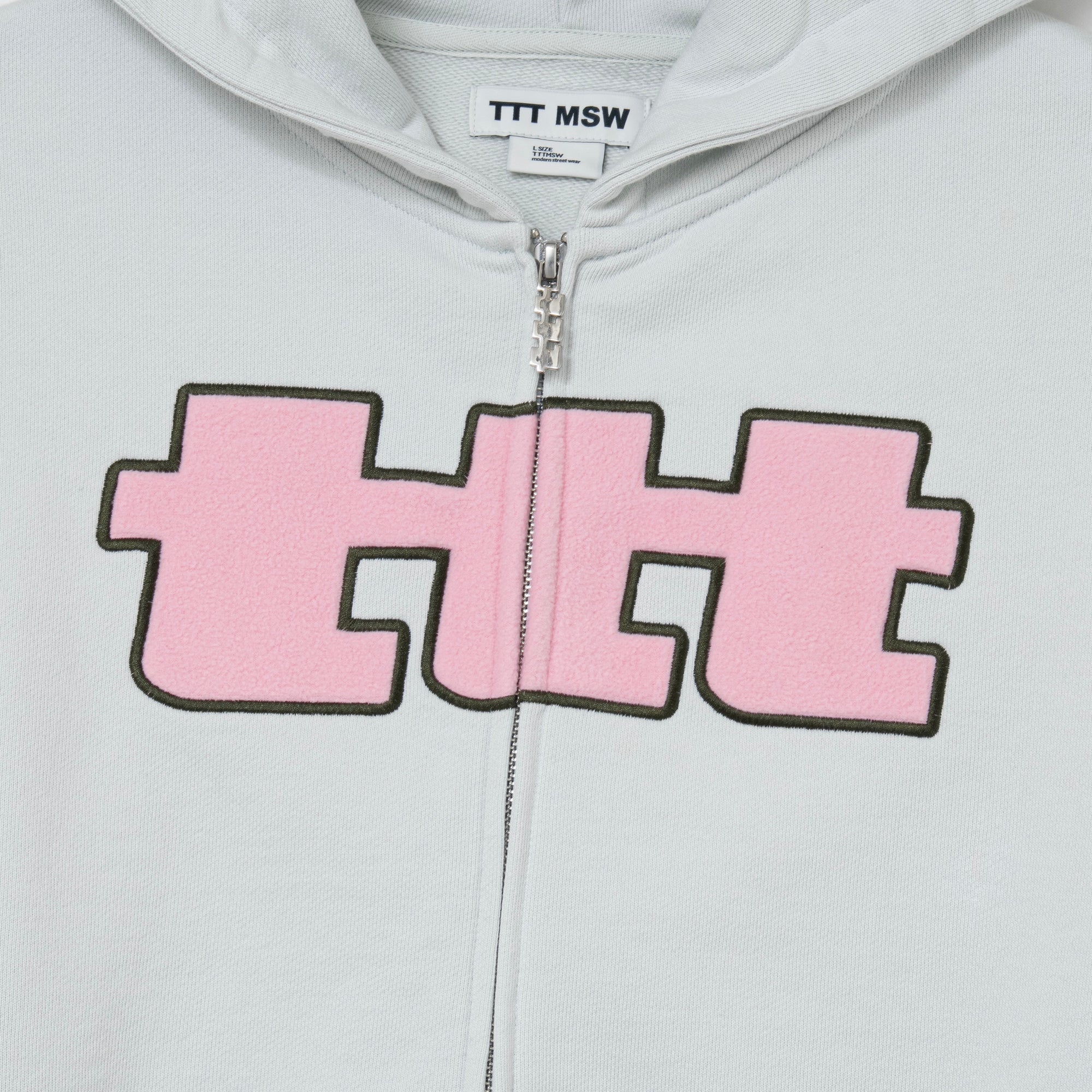 ttt logo zip up hoodie