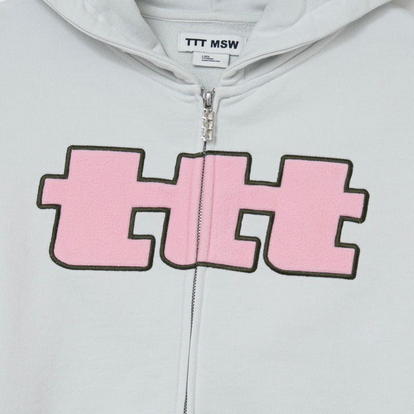 ttt logo zip up hoodie