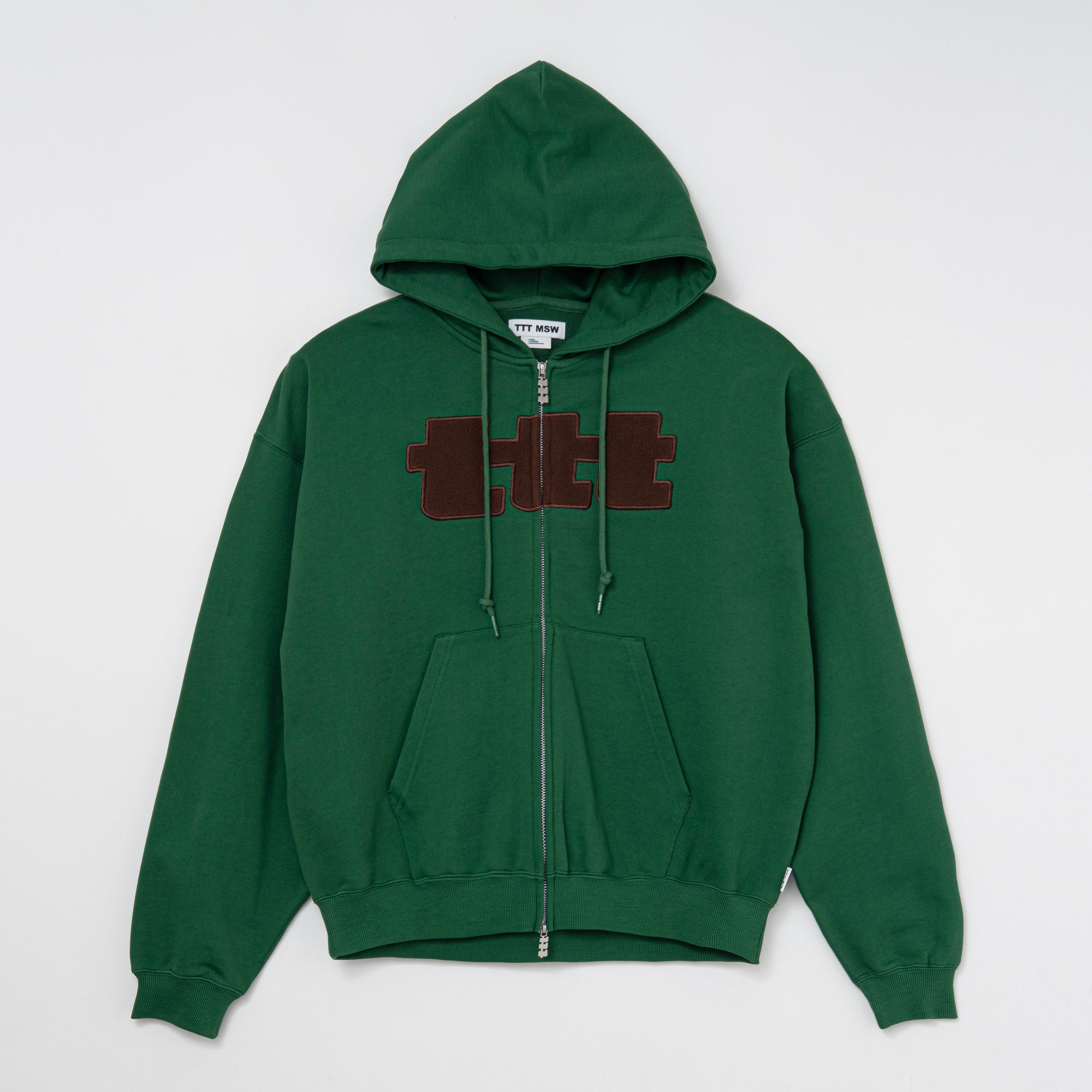 ttt logo zip up hoodie