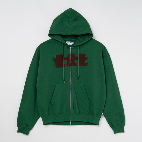 ttt logo zip up hoodie