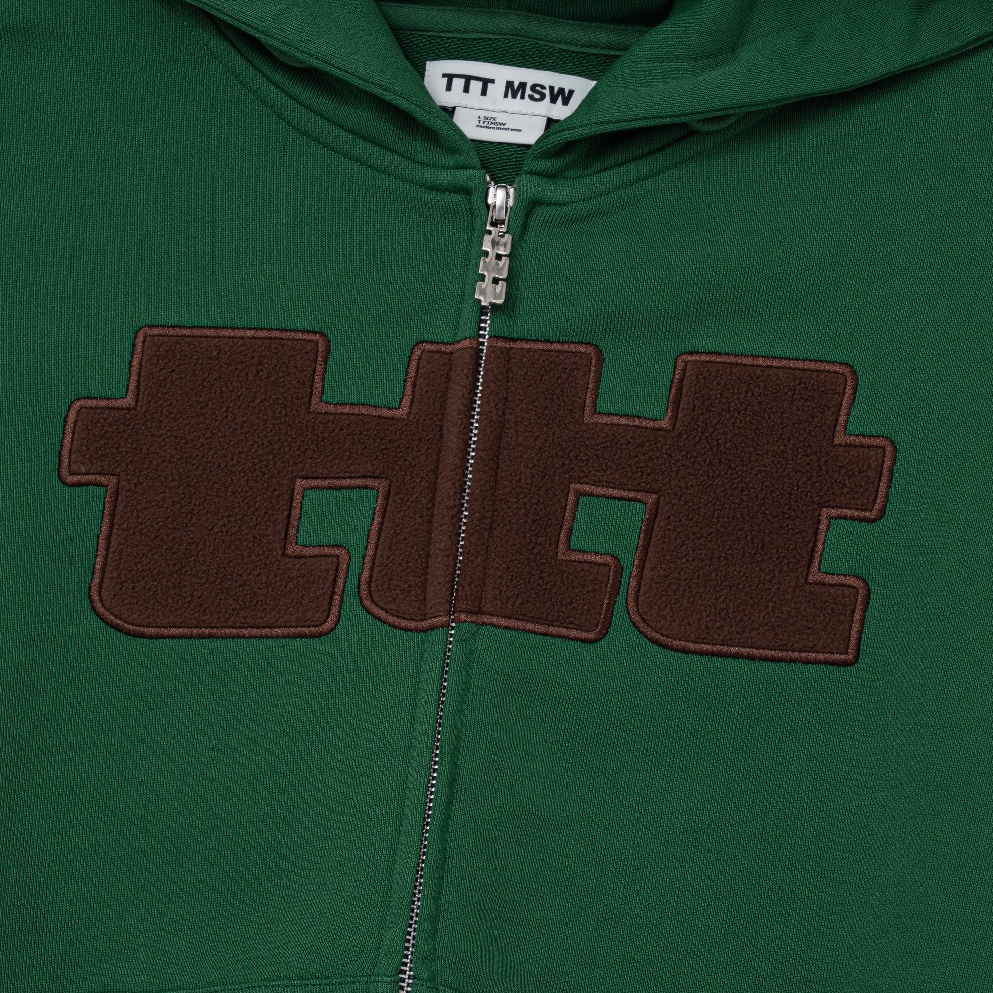 ttt logo zip up hoodie